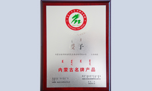內(nèi)蒙古臨河新海有色金屬冶煉公司名牌產(chǎn)品獎